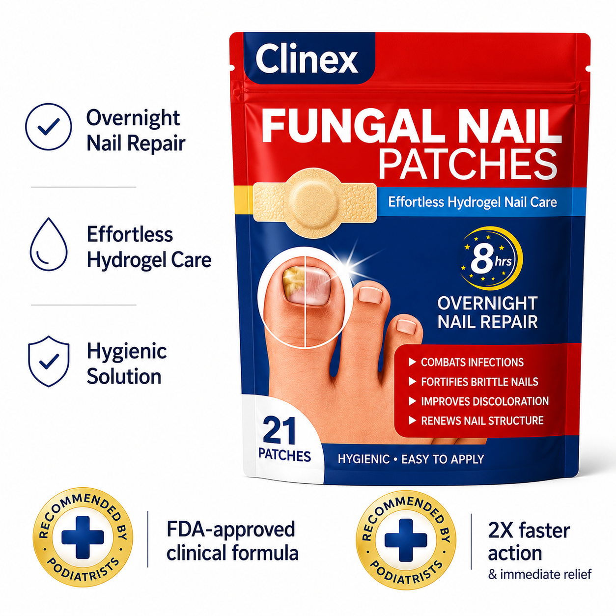 Clinex Fungal Nail Patches