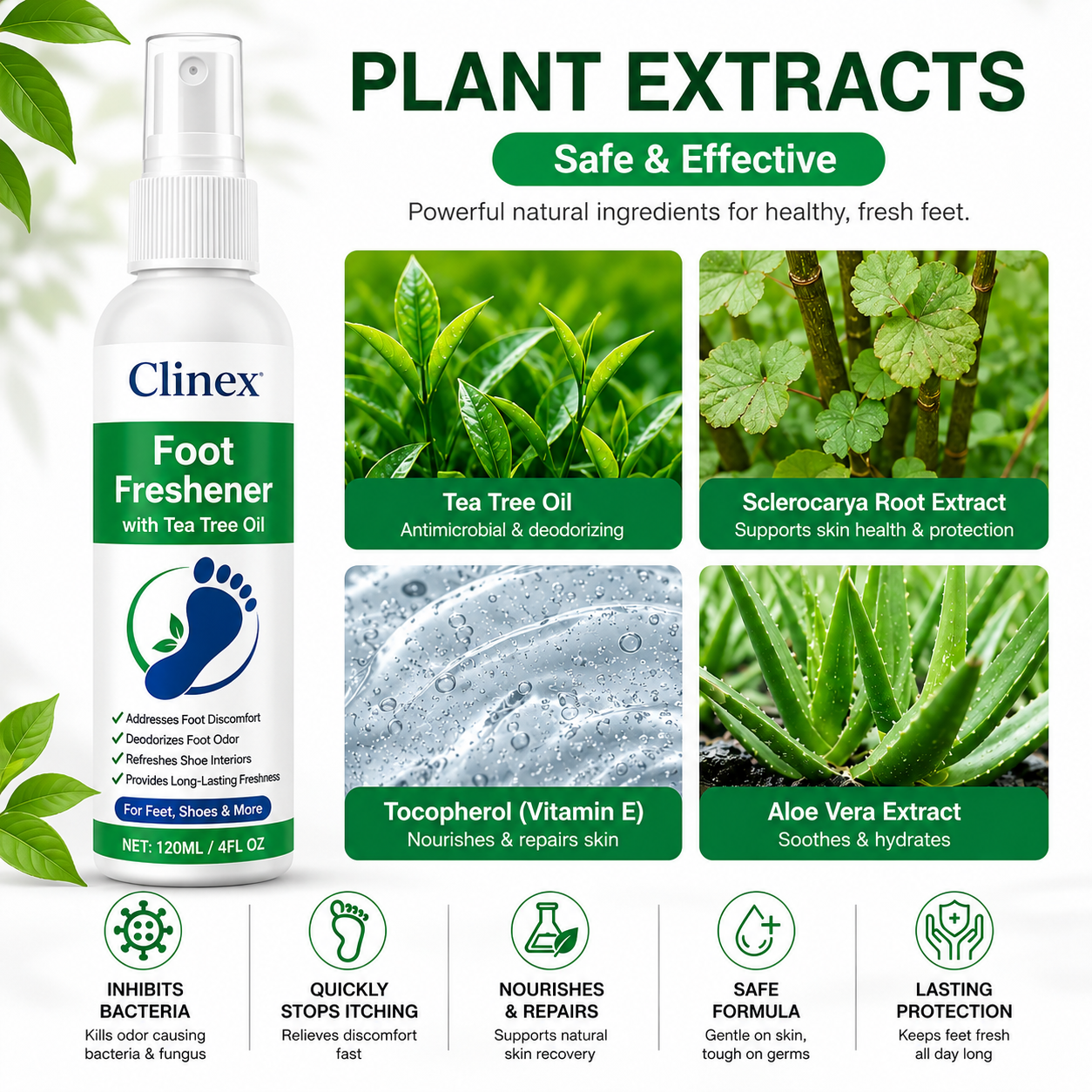 Clinex Anti Fungal Spray | Foot & Shoe Sanitizer