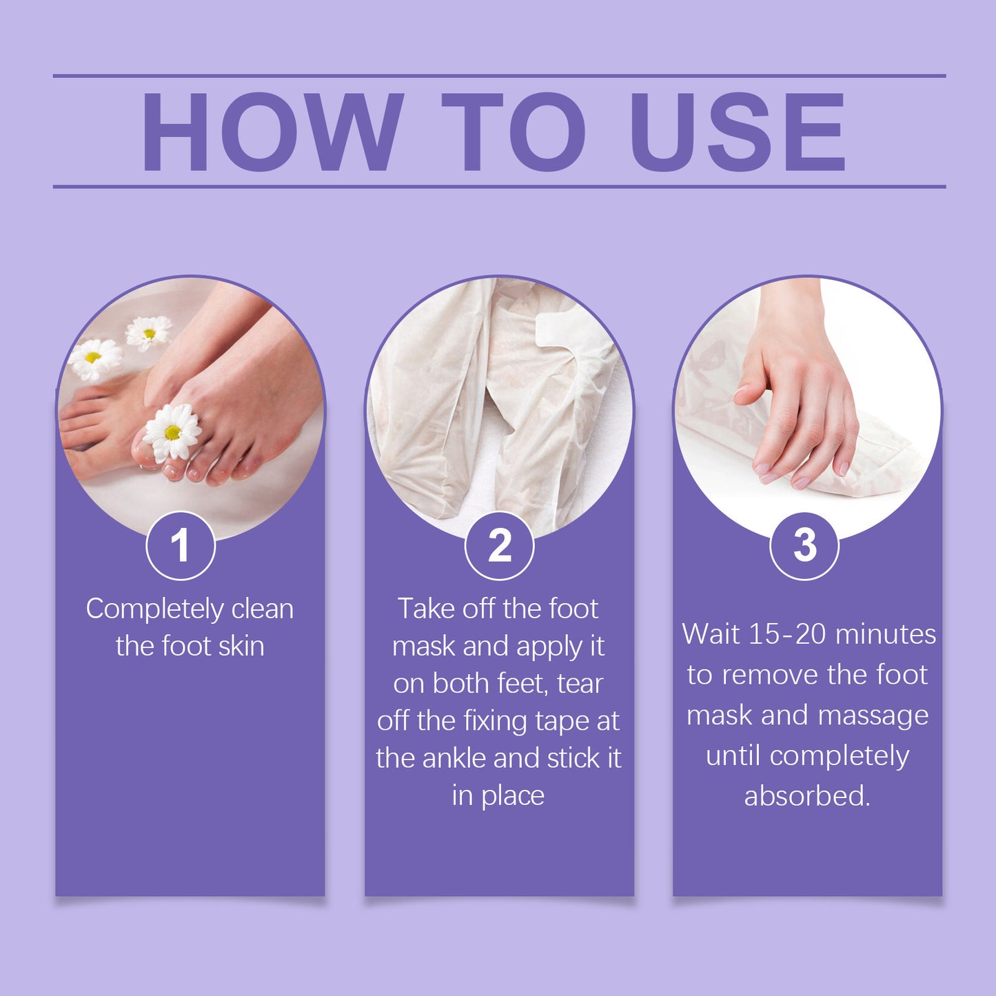 Foot Peel Mask for Baby Soft Skin - 5 Pairs